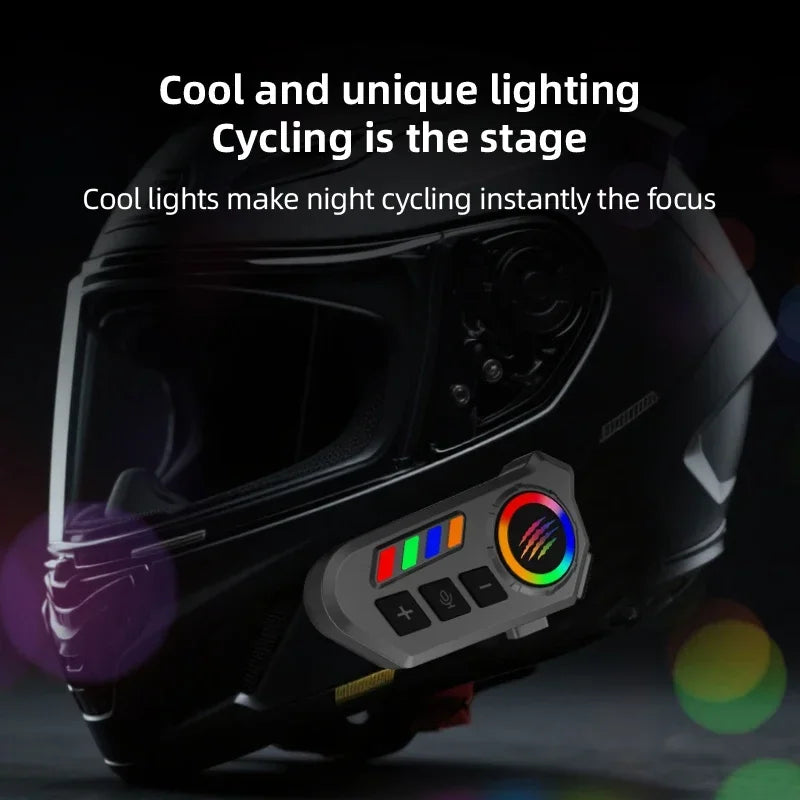 Wireless Bluetooth 5.4 Helmet Headset Hands-Free Call Motorcycle Earphone Waterproof MP3 Music Player Speaker Kit for Moto
